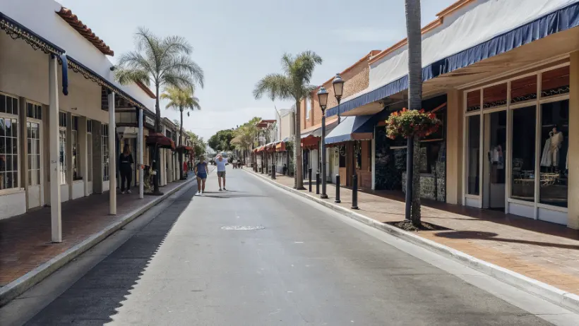 Calle Calle Ocho en Little Havana, Miami, con comercios y restaurantes cubanos